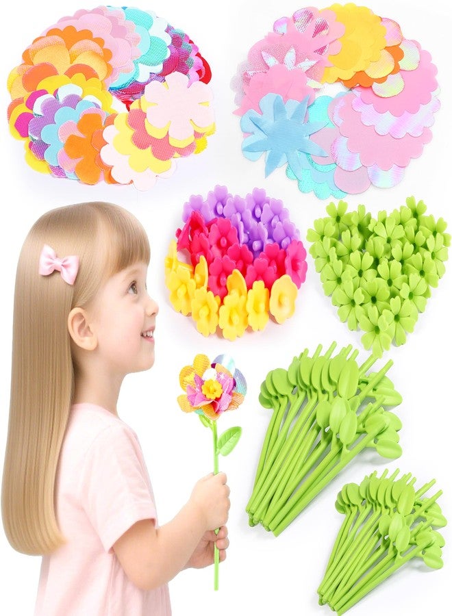 إنوتشير أشغال يدوية للأطفال، فنون وحرف يدوية للأطفال من 4 إلى 6 سنوات، مجموعات أدوات حرفية، ألعاب فروزن، ألعاب باقات زهور قماشية، هدية عيد ميلاد لفتاة تبلغ من العمر 6 سنوات، هدية عيد ميلاد لفتاة تبلغ من العمر 8 سنوات، هدايا عيد الميلاد، أشغال يدوية للهالوين - Image 1